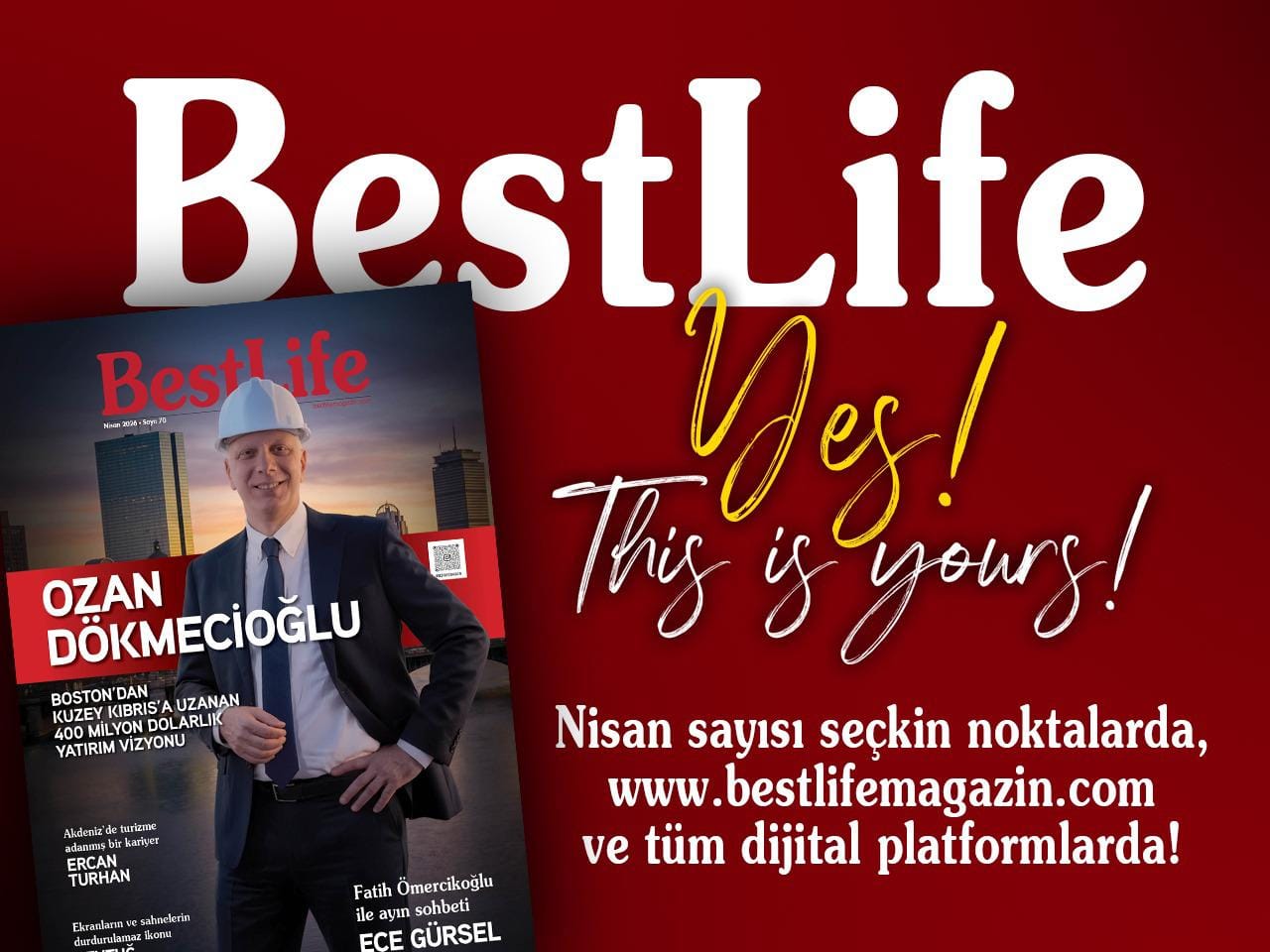HAFTASONU MAGAZİN | Best life Nisan sayısı çıktı